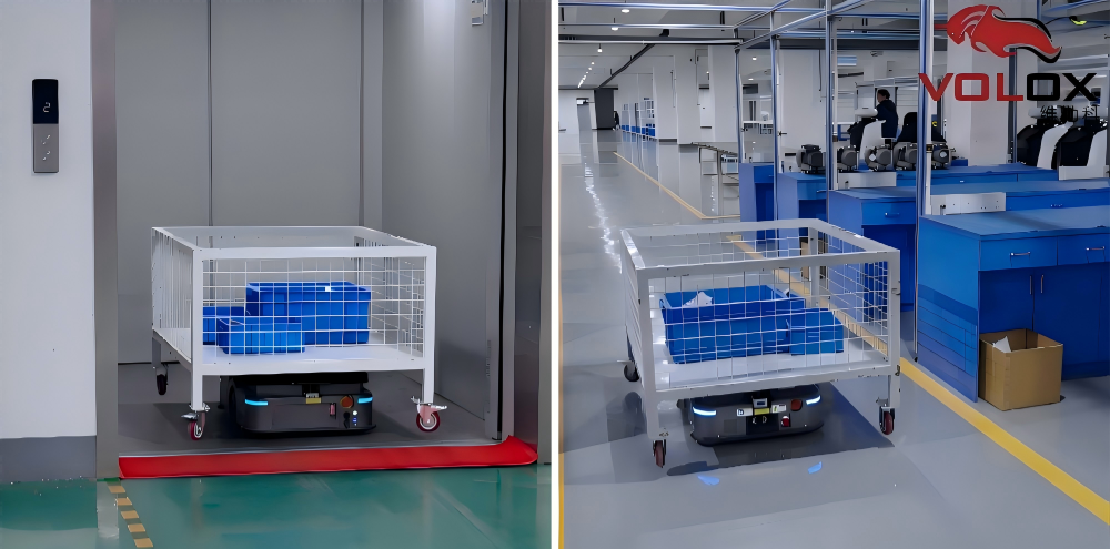 维勒科机器人助力泰林医学工程实现跨楼层智能物流升级